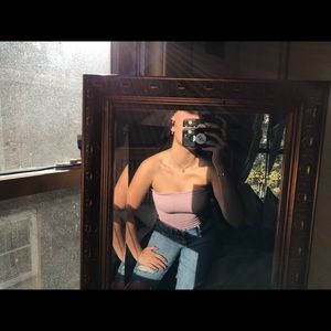 Cute Plain Pink Tube Top